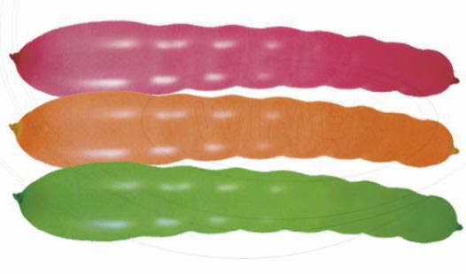Nafukovací balónek dlouhý barevný mix 8 x 80 cm, 10ks