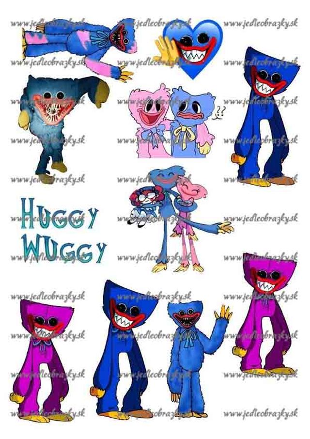 Huggy Wuggy jedlý obrázek