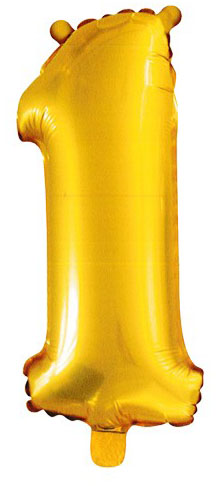 Balón zlatý číslo 1, 76 cm