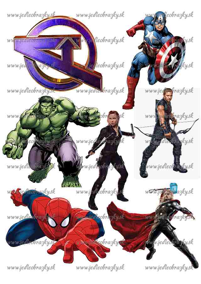 Avengers postavičky na vystřižení