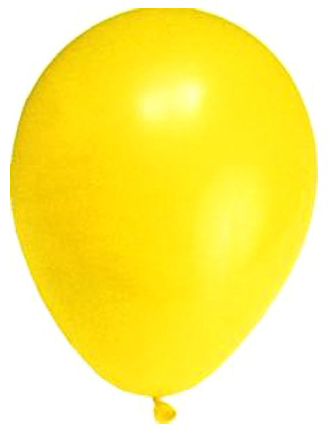 Balón žlutý 10ks 25cm latex