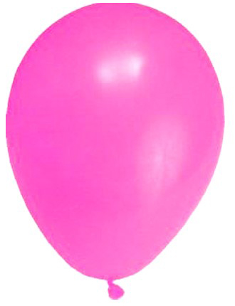 Balón růžový 10ks 25cm latex