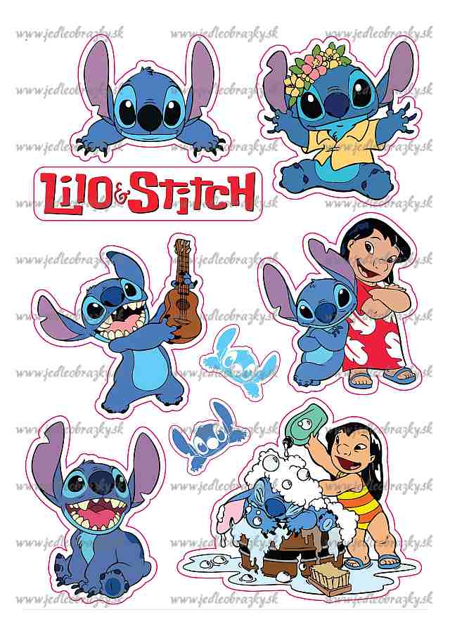 Lilo a Stitch jedlý obrázek