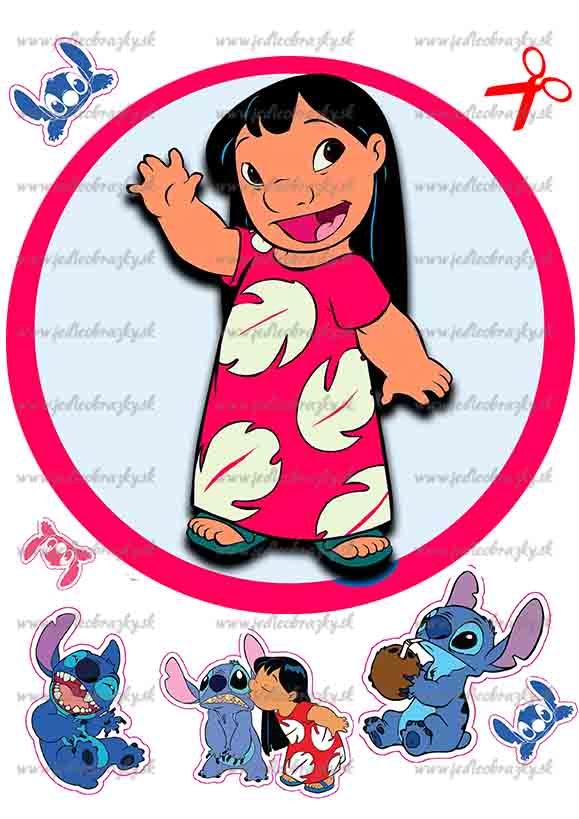 Lilo a Stitch jedlý obrázek