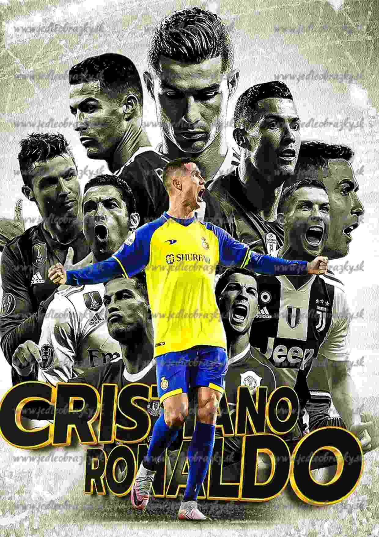 Ronaldo jedlý obrázek na dort