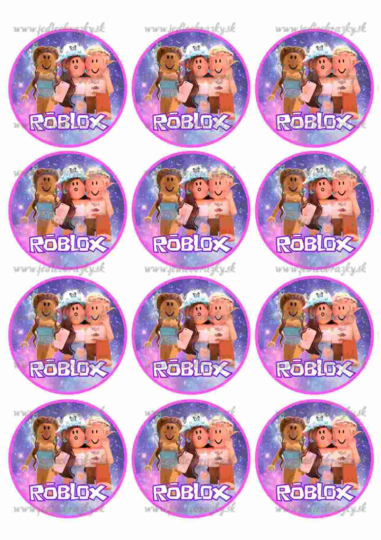 Roblox jedlý obrázek na dort