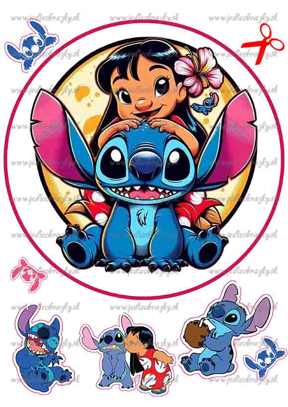 Lilo a Stitch jedlý obrázek