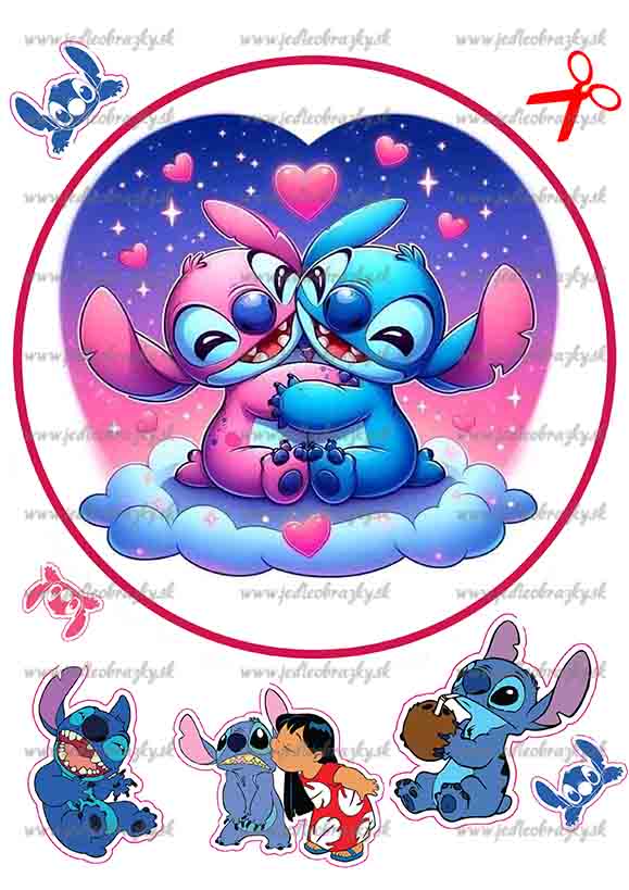 Lilo a Stitch jedlý obrázek