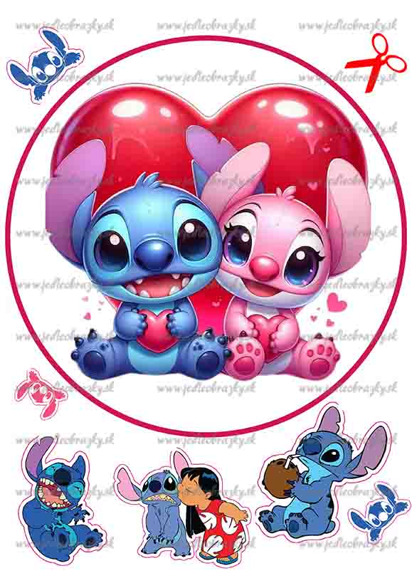 Lilo a Stitch jedlý obrázek