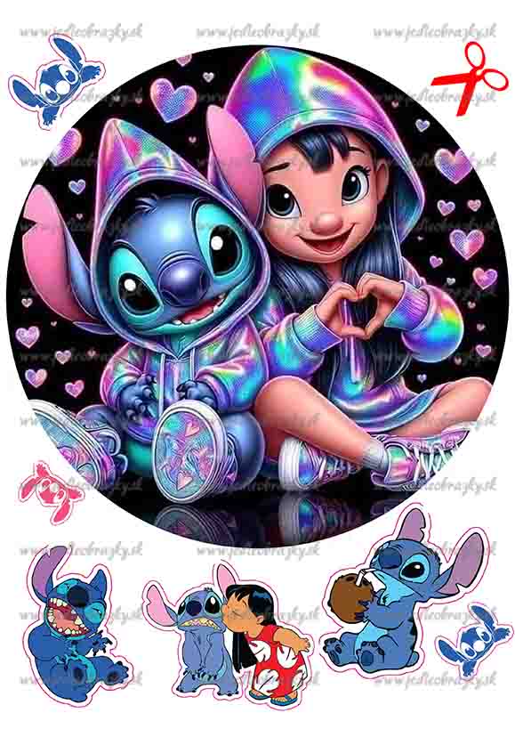 Lilo a Stitch jedlý obrázek