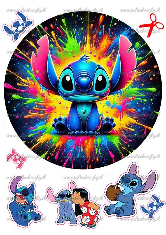 Lilo a Stitch jedlý obrázek