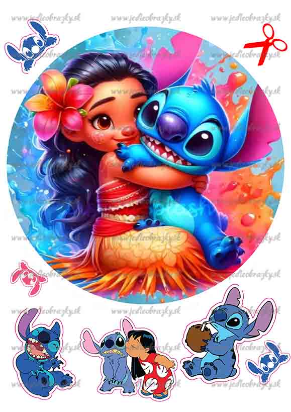 Lilo a Stitch jedlý obrázek