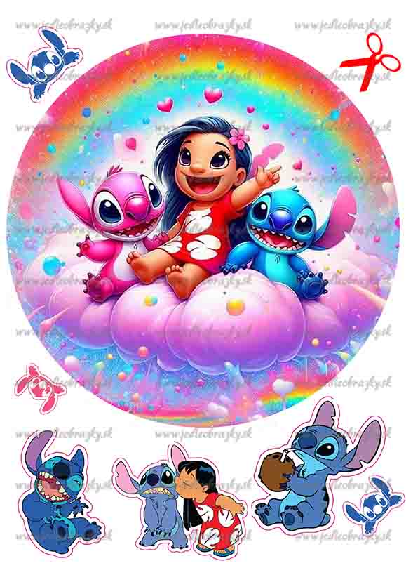 Lilo a Stitch jedlý obrázek