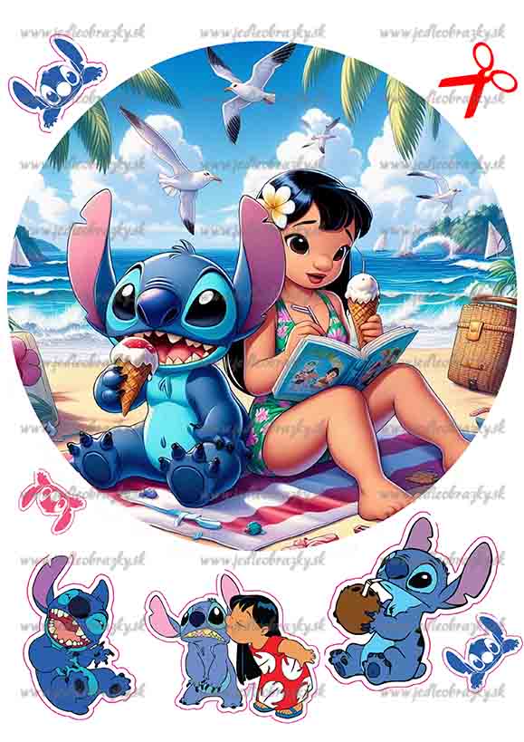 Lilo a Stitch jedlý obrázek