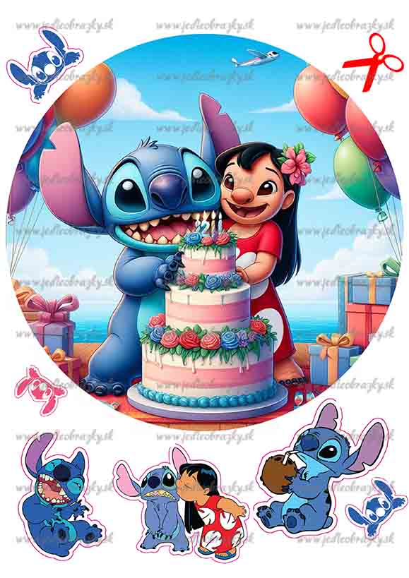 Lilo a Stitch jedlý obrázek