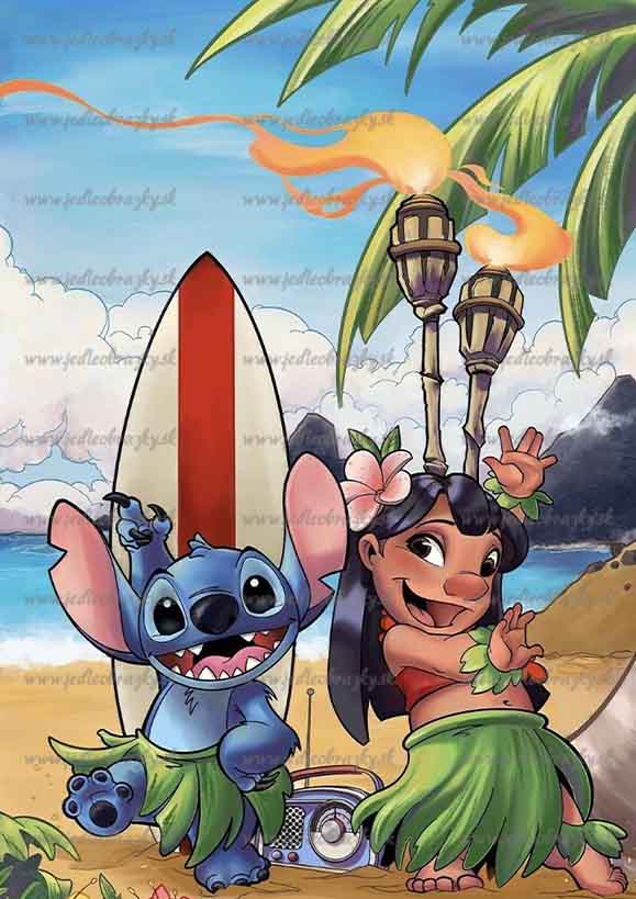 Lilo a Stitch jedlý obrázek