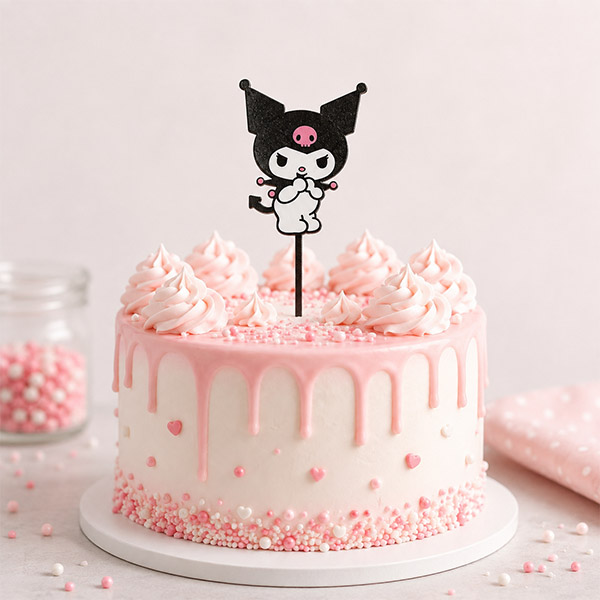 Kuromi zápich na dort – originální dekorace, 15 cm