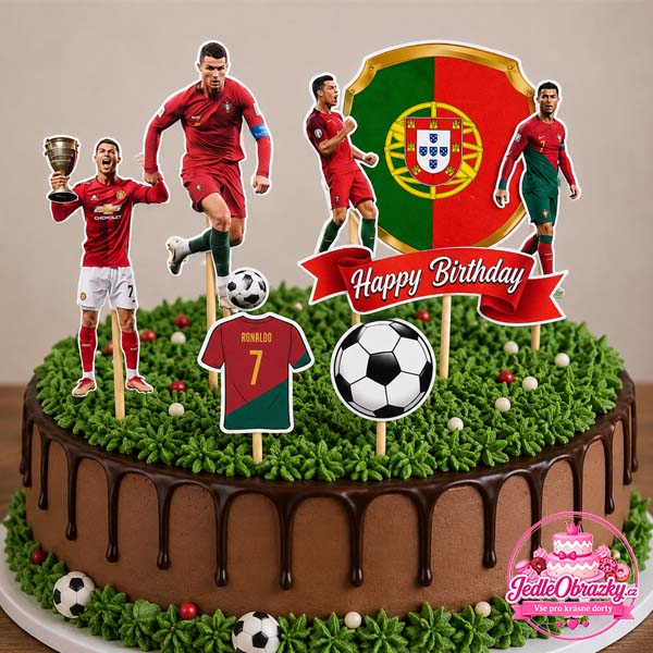 Zápichy Ronaldo – fotbalový motiv