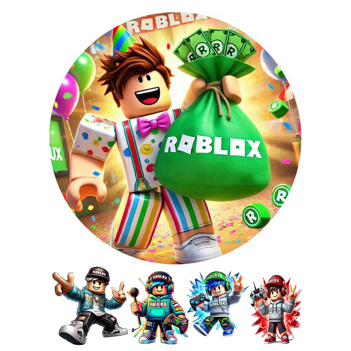 Roblox - kruh 20 cm + dekorace