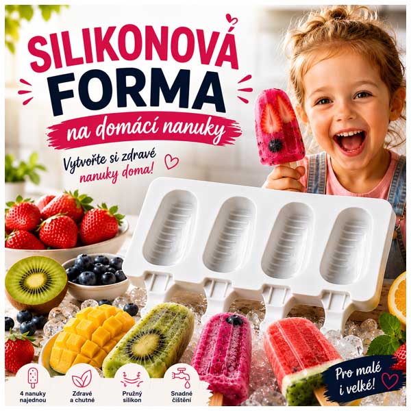 Silikonová forma na domácí nanuky