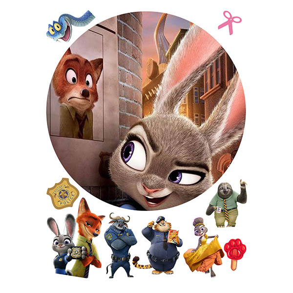 Zootopia – Zootropolis jedlý obrázek – Judy a překvapený Nick