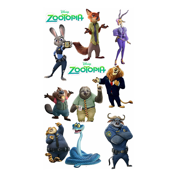 Zootopia – Zootropolis jedlý obrázek – filmoví hrdinové k vystřižení